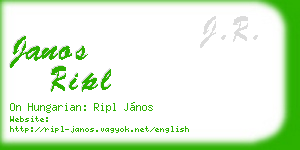 janos ripl business card